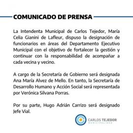 Siguen los cambios en gabinetes municipales del Frente de Todos
