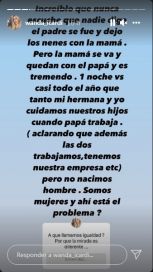Se picó: Wanda le respondió a quienes criticaron su rol como madre