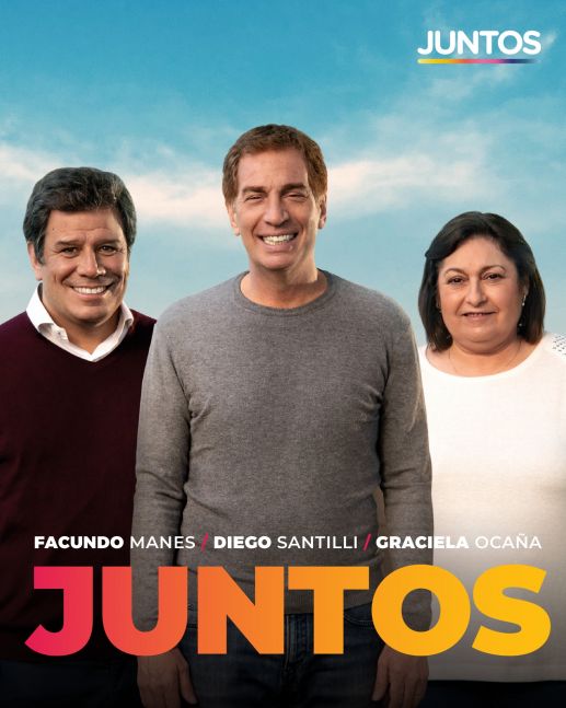 Con Santilli y Manes, Juntos lanzó su primer flyer de campaña
