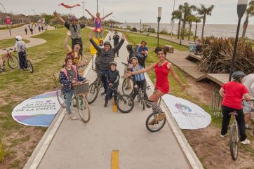 Vicente López estrena nuevo tramo de bicisenda en el Paseo de la Costa