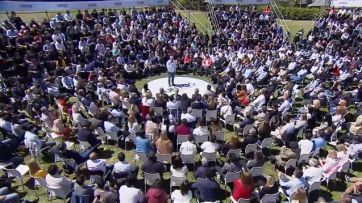 Juntos puso primera y con sus principales referentes relanzó su campaña