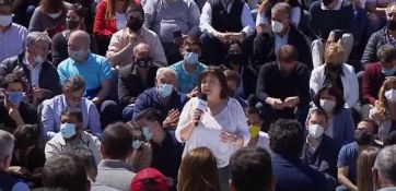 Juntos puso primera y con sus principales referentes relanzó su campaña