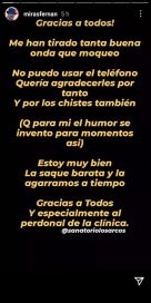 La palabra de Fernán Mirás desde el sanatorio: 