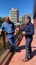 El ministro, el intendente, un encuentro y rumores de volantazos