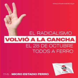El radicalismo mira a 2023 y vuelve a Ferro con Manes como protagonista