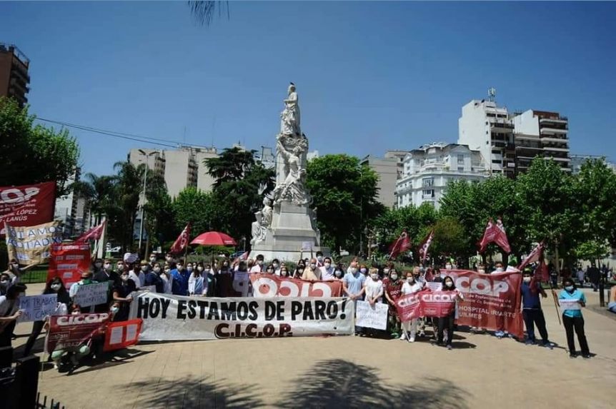 Cicop profundiza su reclamo contra Kicillof: harán paro con instalación de una carpa sanitaria