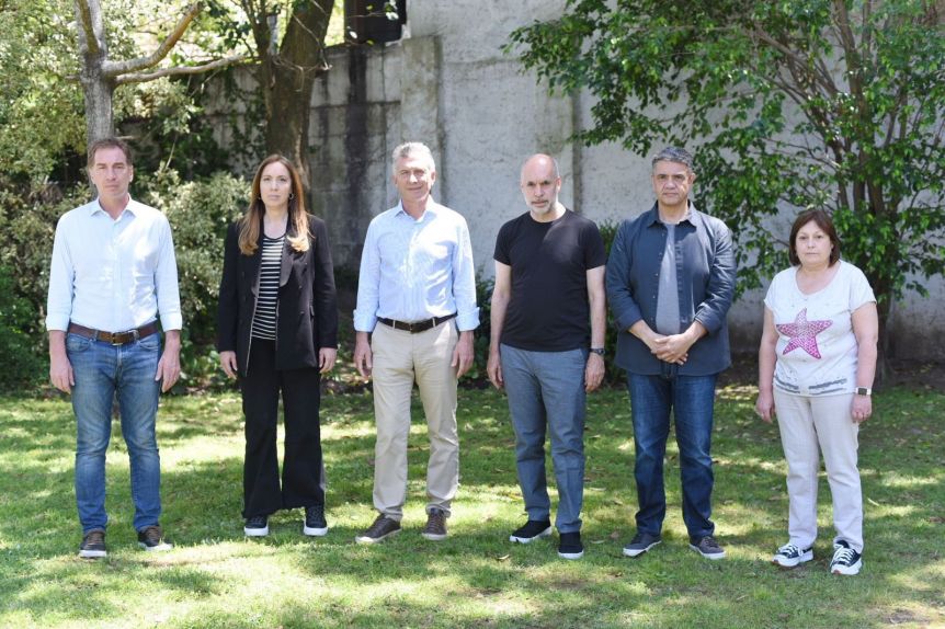 Foto de unidad: Mauricio Macri logró el respaldo de Larreta, Jorge Macri y candidatos de Juntos