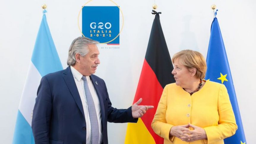 Alberto Fernández se reunió con Georgieva y varios líderes europeos