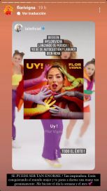 Lali apoyó a Flor Vigna en su lanzamiento como cantante