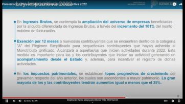 Presupuesto 2022 de 3.1 billones de pesos y promedio impositivo del 35 %, confirmó López