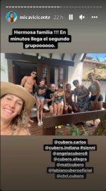Las vacaciones de Mica Viciconte con las hijas de Fabián Cubero en Brasil