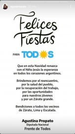 Funcionarios y legisladores de la provincia saludaron por navidad y recordaron la importancia de los cuidados sanitarios