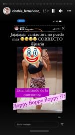 Cinthia Fernández acusó a Floppy Tesouro de robarle diseños de su cápsula de ropa