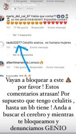 Cinthia Fernández estalló de bronca contra un seguidor que criticó su cuerpo