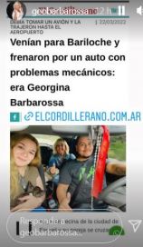 El Bolsón: frenaron para auxiliar a un auto y terminaron llevando a una reconocida actriz