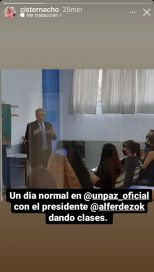 Alberto Fernández dió clases en una Universidad del conurbano