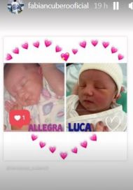 La reacción de las hijas de Fabián Cubero al conocer a su hermanito Luca