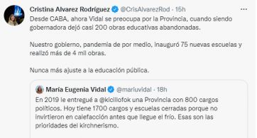 Grieta caliente: Vidal cuestionó a Kicillof por las redes y funcionarios recogieron el guante