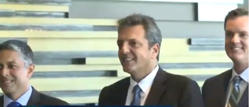 Con eje en las inversiones para la Argentina, Massa afirmó: