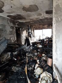 Las impactantes imágenes del trágico incendio en el departamento de Recoleta