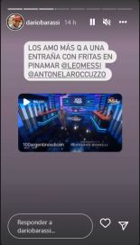 Antonela Roccuzzo y Lionel Messi le enviaron un inesperado mensaje a Darío Barassi