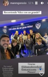 Mica Viciconte llevó a Luca a la cancha y disfrutó de su plan familiar acompañada de Rocío Marengo