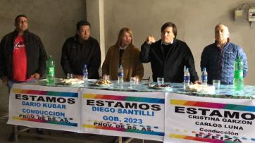 Con el foco puesto en Rodríguez, Darío Kubar se reunió con Santilli 