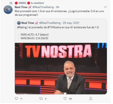 Jorge Rial chicaneó a Ángel De Brito por el bajo rating de LAM y el periodista lo destrozó