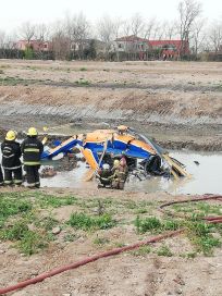 Tigre: un helicóptero con cinco personas a bordo perdió el control y cayó