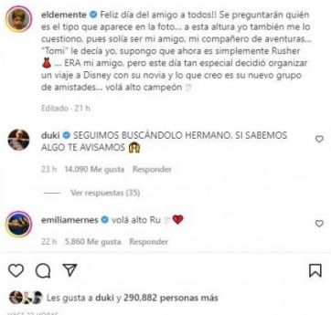 Los amigos de Rusherking lo gastaron por pasar tiempo con la China Suárez y el trapero respondió