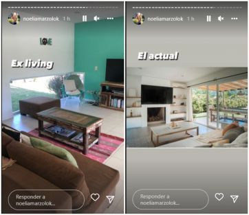 Noelia Marzol mostró el impresionante antes y después de su casa
