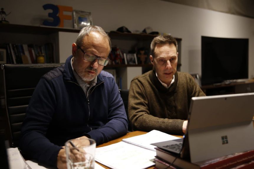 Valenzuela y Viñuales charlaron con el sector comercial de Lomas de Zamora