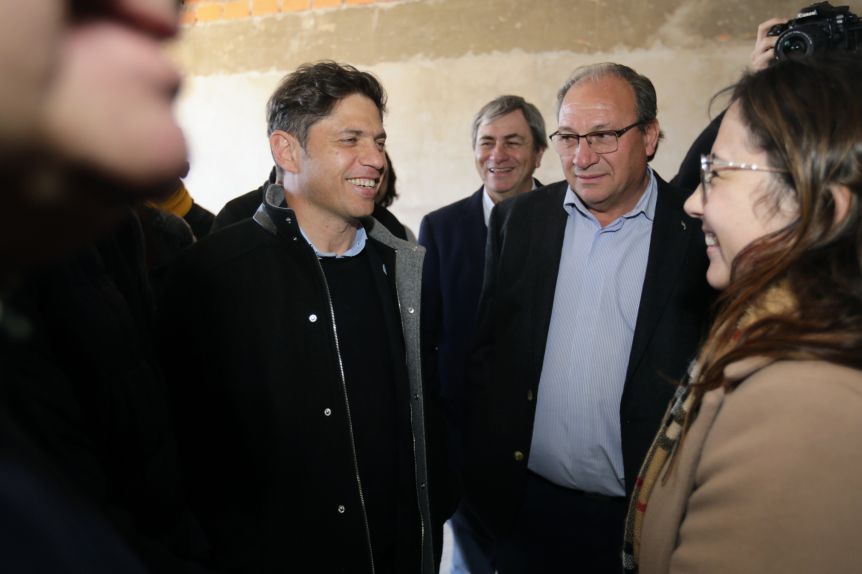 Desde territorio radical, Kicillof volvió a negar discriminación partidaria en las obras