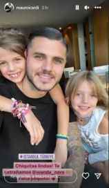 Wanda Nara realizó un vivo en sus redes y Mauro Icardi le dejó un mensaje
