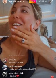 Wanda Nara realizó un vivo en sus redes y Mauro Icardi le dejó un mensaje