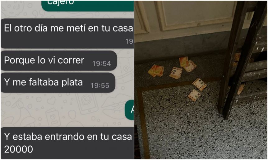 Todos los días le faltaba plata en su casa y se sorprendió al descubrir al ladrón