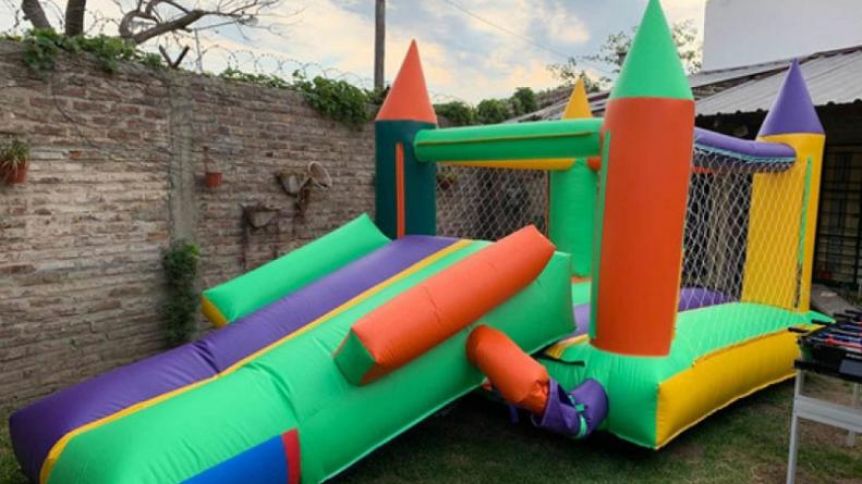 Salta: se voló un pelotero inflable en un cumpleaños infantil y un nene de 3 años está grave