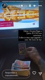 Marcelo Tinelli viajó a Qatar con su hijo Lolo para alentar a la Selección