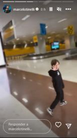 Marcelo Tinelli viajó a Qatar con su hijo Lolo para alentar a la Selección
