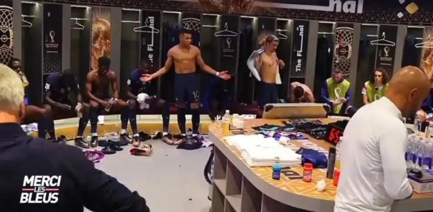 Así fue la encendida arenga de Mbappé en el entretiempo de la final del Mundial