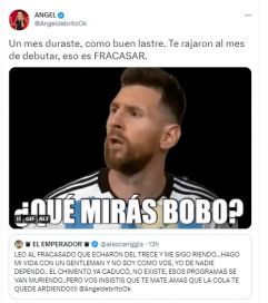 El tremendo cruce de Ángel de Brito y Alex Caniggia tras la decisión de Canal 13