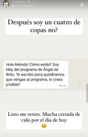 Melody Luz defenestró a Ángel de Brito: 