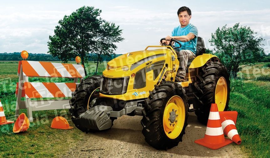 Con intendentes como escolta, Kicillof volvió a la carga con los caminos rurales