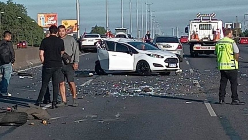 Choque múltiple en Panamericana: murió una joven de 25 años