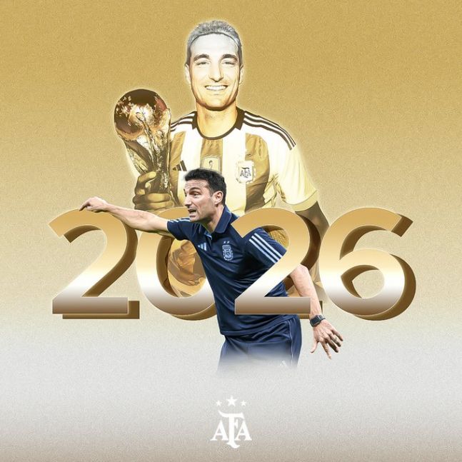 Nos volvemos a ilusionar: la AFA confirmó a Scaloni como DT hasta el mundial 2026