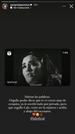 El sentido reconocimiento de la China Suárez a Lali Espósito luego del show en Vélez