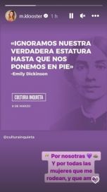 Los mensajes de las famosas en el Día Internacional de la Mujer