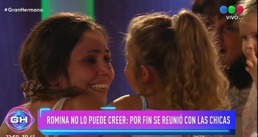 Gran Hermano: así fue el emotivo reencuentro de Romina con sus hijas