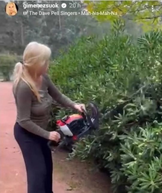 Susana Giménez ahora se divierte podando
