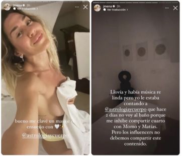 Los problemas íntimos que sufrió Jimena Barón en su viaje a Brasil